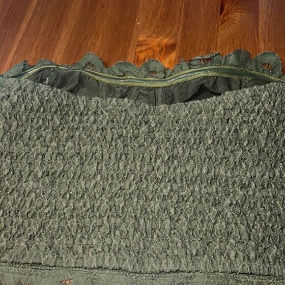 Free People Army Olive Adella Corset Bra bralette size Small - Picture 8 of 13